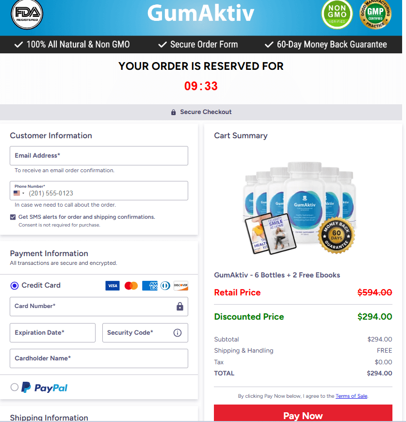 GumAktiv Order Page